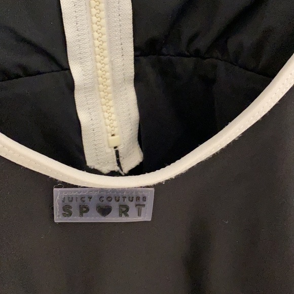 JUICY COUTURE One-Piece Swim Suit Monochrome Black & White Contrast Classic Sexy - Picture 8 of 12